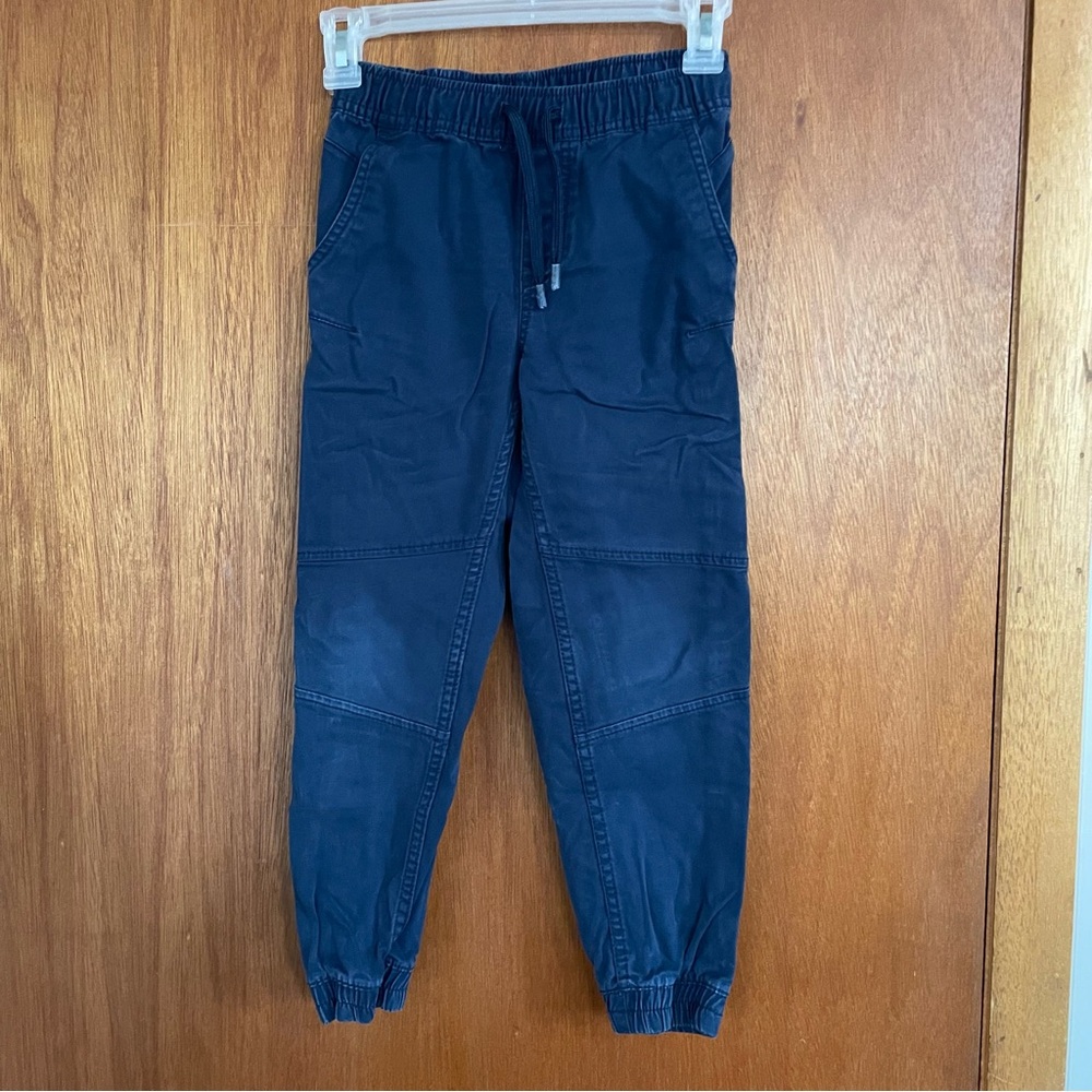 Wonder Nation Dark Blue Elastic Waist Pants kids s (6-7)